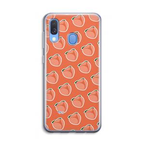 CaseCompany Just peachy: Samsung Galaxy A40 Transparant Hoesje