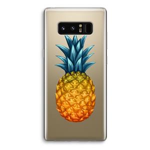 CaseCompany Grote ananas: Samsung Galaxy Note 8 Transparant Hoesje