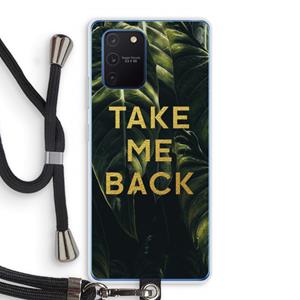CaseCompany Take me back: Samsung Galaxy Note 10 Lite Transparant Hoesje met koord
