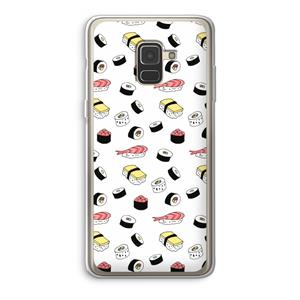 CaseCompany Sushi time: Samsung Galaxy A8 (2018) Transparant Hoesje