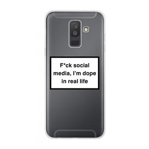 CaseCompany I'm dope: Samsung Galaxy A6 Plus (2018) Transparant Hoesje