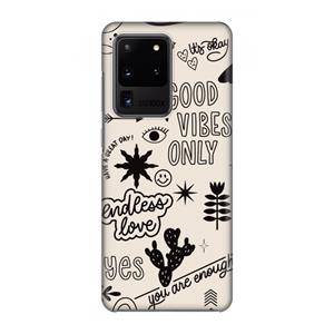 CaseCompany Good vibes: Volledig geprint Samsung Galaxy S20 Ultra Hoesje