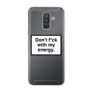 CaseCompany My energy: Samsung Galaxy A6 Plus (2018) Transparant Hoesje