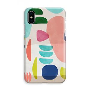 CaseCompany Bold Rounded Shapes: iPhone X Volledig Geprint Hoesje