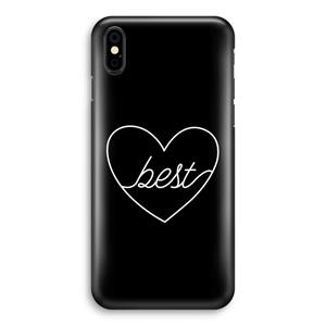 CaseCompany Best heart black: iPhone X Volledig Geprint Hoesje