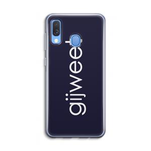 CaseCompany Gijweet: Samsung Galaxy A40 Transparant Hoesje