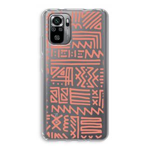 CaseCompany Marrakech Pink: Xiaomi Redmi Note 10S Transparant Hoesje