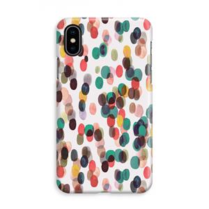 CaseCompany Tropical Dots: iPhone X Volledig Geprint Hoesje