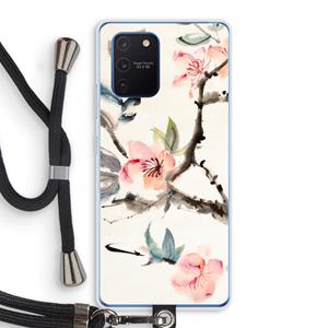 CaseCompany Japanse bloemen: Samsung Galaxy Note 10 Lite Transparant Hoesje met koord