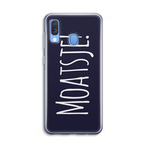 CaseCompany Moatsje!: Samsung Galaxy A40 Transparant Hoesje