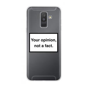 CaseCompany Your opinion: Samsung Galaxy A6 Plus (2018) Transparant Hoesje