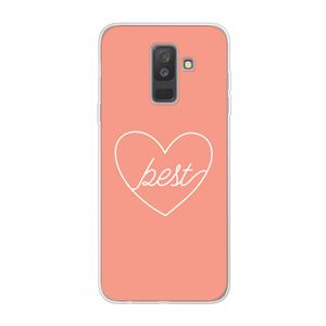 CaseCompany Best heart: Samsung Galaxy A6 Plus (2018) Transparant Hoesje