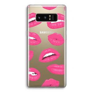 CaseCompany Bite my lip: Samsung Galaxy Note 8 Transparant Hoesje