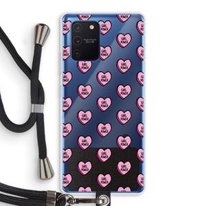 CaseCompany GIRL POWER: Samsung Galaxy Note 10 Lite Transparant Hoesje met koord