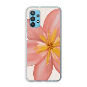 CaseCompany Pink Ellila Flower: Samsung Galaxy A32 4G Transparant Hoesje