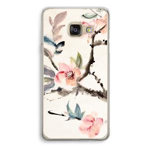 CaseCompany Japanse bloemen: Samsung A3 (2017) Transparant Hoesje