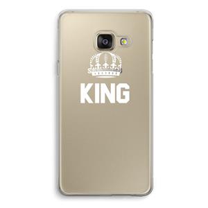 CaseCompany King zwart: Samsung A3 (2017) Transparant Hoesje