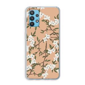 CaseCompany Blossoming spring: Samsung Galaxy A32 4G Transparant Hoesje