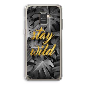 CaseCompany Stay wild: Samsung Galaxy A8 (2018) Transparant Hoesje