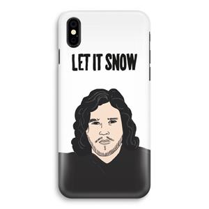 CaseCompany Let It Snow: iPhone Xs Volledig Geprint Hoesje