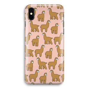 CaseCompany Alpacas: iPhone Xs Volledig Geprint Hoesje