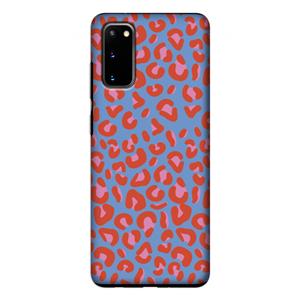 CaseCompany Leopard blue: Samsung Galaxy S20 Tough Case