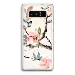 CaseCompany Japanse bloemen: Samsung Galaxy Note 8 Transparant Hoesje