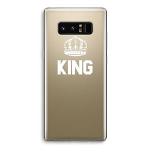 CaseCompany King zwart: Samsung Galaxy Note 8 Transparant Hoesje