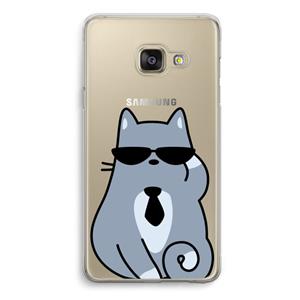 CaseCompany Cool cat: Samsung A3 (2017) Transparant Hoesje