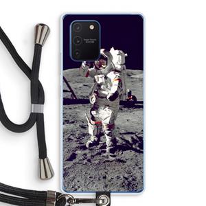 CaseCompany Spaceman: Samsung Galaxy Note 10 Lite Transparant Hoesje met koord