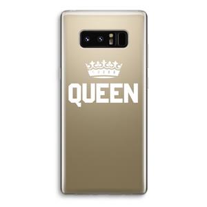 CaseCompany Queen zwart: Samsung Galaxy Note 8 Transparant Hoesje