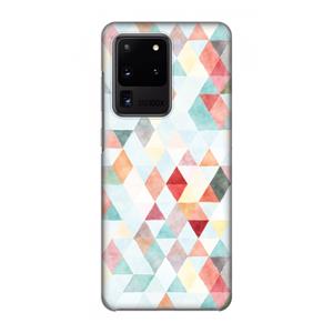 CaseCompany Gekleurde driehoekjes pastel: Volledig geprint Samsung Galaxy S20 Ultra Hoesje