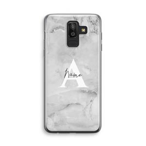 CaseCompany Ivory Marble: Samsung Galaxy J8 (2018) Transparant Hoesje