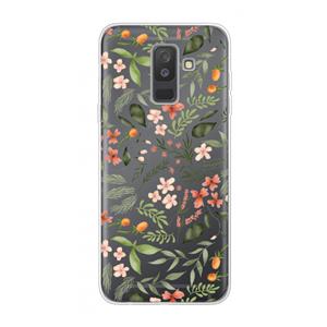 CaseCompany Sweet little flowers: Samsung Galaxy A6 Plus (2018) Transparant Hoesje