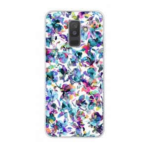 CaseCompany Hibiscus Flowers: Samsung Galaxy A6 Plus (2018) Transparant Hoesje