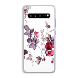 CaseCompany Mooie bloemen: Samsung Galaxy S10 5G Transparant Hoesje