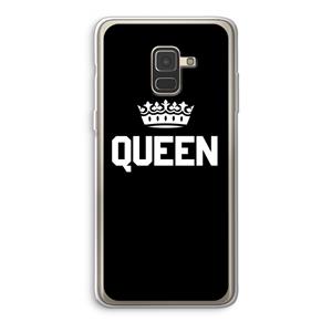 CaseCompany Queen zwart: Samsung Galaxy A8 (2018) Transparant Hoesje