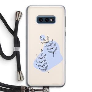 CaseCompany Leaf me if you can: Samsung Galaxy S10e Transparant Hoesje met koord
