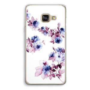 CaseCompany Waterverf bloemen: Samsung A3 (2017) Transparant Hoesje