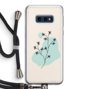 CaseCompany Love your petals: Samsung Galaxy S10e Transparant Hoesje met koord