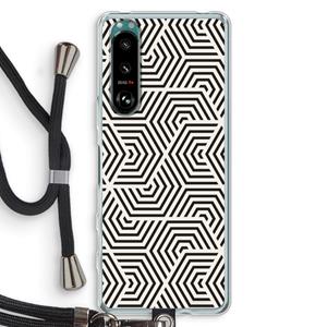 CaseCompany Magic pattern: Sony Xperia 5 III Transparant Hoesje met koord