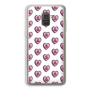 CaseCompany GIRL POWER: Samsung Galaxy A8 (2018) Transparant Hoesje