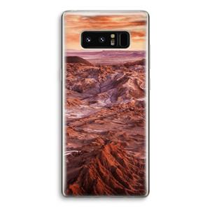 CaseCompany Mars: Samsung Galaxy Note 8 Transparant Hoesje