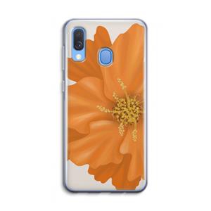 CaseCompany Orange Ellila flower: Samsung Galaxy A40 Transparant Hoesje