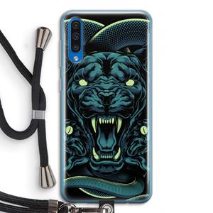 CaseCompany Cougar and Vipers: Samsung Galaxy A50 Transparant Hoesje met koord