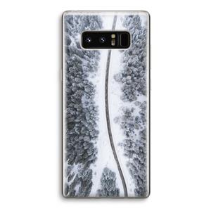 CaseCompany Snøfall: Samsung Galaxy Note 8 Transparant Hoesje