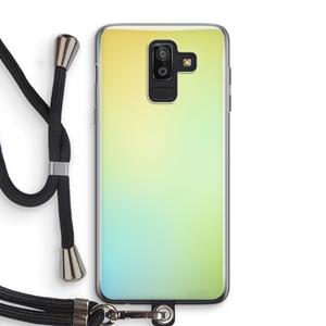 CaseCompany Minty mist pastel: Samsung Galaxy J8 (2018) Transparant Hoesje met koord