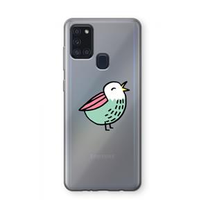 CaseCompany Birdy: Samsung Galaxy A21s Transparant Hoesje