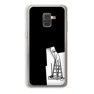 CaseCompany Musketon Painter: Samsung Galaxy A8 (2018) Transparant Hoesje