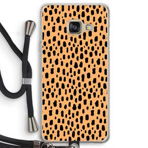 CaseCompany Panter: Samsung Galaxy A3 (2016) Transparant Hoesje met koord